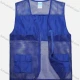 Wholesale Adult Mesh Zipper Front Supermarket Volunteer Uniform Vest With Pockets Blue Clothing Wholesale Market Liuhua