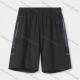 Wholesale Men's Athletic Plain Splicing Running Shorts With Zipper Pockets Black Clothing Wholesale Market Liuhua