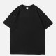 Men's Basics 100%Cotton Short Sleeve Round Neck Plain T-Shirts A01# Black Clothing Wholesale Market -LIUHUA