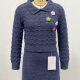 Women's Causal Plain Lapel Long Sleeve Flower Decor Top & Short Skirt Sets 515 Clothing Wholesale Market -LIUHUA