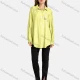 Wholesale Women's Casual Button Front Shirt Collar Long Sleeve Fake Pocket Letter Bronzed Print Plain Tunic 3 Clothing Wholesale Market Liuhua
