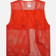 Adult Mesh Zipper Front Supermarket Volunteer Uniform Vest With Pockets Orange Clothing Wholesale Market -LIUHUA