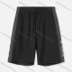 Wholesale Men's Athletic Drawstring Colorblock Zipper Pockets Letter Print Running Shorts Black Clothing Wholesale Market Liuhua