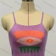 Wholesale Women's Fashion Sleeveless Spaghetti Strap Cartoon Print Knit Crop Sweater Cami Top 526 Clothing Wholesale Market Liuhua