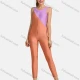 Wholesale Women's Sporty High Stretchy Crew Neck Sleeveless Colorblock Jumpsuit 302 329 Clothing Wholesale Market Liuhua