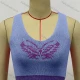Wholesale Woman's Fashion Round Neck Crab Cartoon Print Knit Crop Sweater Tank Top 554 Clothing Wholesale Market Liuhua