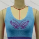 Wholesale Woman's Fashion Round Neck Crab Cartoon Print Knit Crop Sweater Tank Top 553 Clothing Wholesale Market Liuhua