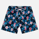Men's Quick Dry Drawstring Side Pockets Mesh Lining Beach Shorts Blue Floral Clothing Wholesale Market -LIUHUA