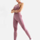 Women's 2 Piece Workout Outfits Sports Bra Seamless Leggings Yoga Gym Activewear Set AB36# Pink Clothing Wholesale Market -LIUHUA