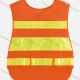 Wholesale Mesh High Visibility Reflective Strips Safety Vests Orange Clothing Wholesale Market Liuhua