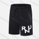 Wholesale Men's Performance Workout Hot Stamping Letter Athletic Shorts With Zip Pockets A2202# Black Clothing Wholesale Market Liuhua