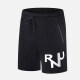 Men's Performance Workout Hot Stamping Letter Athletic Shorts With Zip Pockets A2202# Black Clothing Wholesale Market -LIUHUA