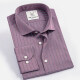 Men's Casual Collared Long Sleeve Button Down Striped Shirt Purple Clothing Wholesale Market -LIUHUA