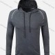 Wholesale Men`s Slim Fit Long Sleeve Plain Lightweight Pullover Athletic Hoodie T203# Gray Clothing Wholesale Market Liuhua