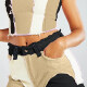 Women's Fashion Colorblock Patchwork Frayed Raw Pockets Denim Shorts 9088# Black Clothing Wholesale Market -LIUHUA