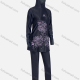 Wholesale Women's Muslim Floral Print Modest Full Coverage Burkini Swimwear With Hijab 2 Piece Set Black Wholesale Clothing Market & Suppliers -LIUHUAMALL