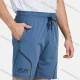 Wholesale Men's Athletic Letter Print Patch Pocket Drawstring Running Shorts Light Blue Clothing Wholesale Market Liuhua