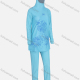 Wholesale Women's Muslim Floral Print Modest Full Coverage Burkini Swimwear With Hijab 2 Piece Set Cyan Wholesale Clothing Market & Suppliers -LIUHUAMALL