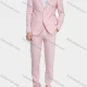 Wholesale Men's Linen Casual Slim Fit Lapel Plain Two Buttons Pocket 2 Pieces Suit Set Light Pink Guangzhou Clothing Wholesale Market & Suppliers -LIUHUAMALL