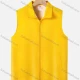 Wholesale Adult Zipper Front Supermarket Uniform Volunteer Activity Plain Vests Yellow Clothing Wholesale Market Liuhua