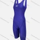 Wholesale Women's Athletic Cutout Back One Piece Kneeskin Professional Swimsuit Blue Clothing Wholesale Market Liuhua