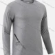 Wholesale Men's Athletic Long Sleeve Plain Pullover Sweatshirt T221# Gray Clothing Wholesale Market Liuhua