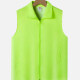 Adult Zipper Front Supermarket Uniform Volunteer Activity Plain Vests Fluorescent Green Clothing Wholesale Market -LIUHUA