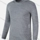 Wholesale Men's Workout Round Neck Long Sleeve Plain Athletic Sweatshirt T201# Gray Clothing Wholesale Market Liuhua