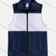 Wholesale Adult Zipper Front Reflective Splicing Supermarket Uniform Volunteer Activity Vests Navy Clothing Wholesale Market Liuhua