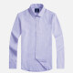 Men's Formal Plain Collared Long Sleeve Texture Button Down Shirts Light Purple Clothing Wholesale Market -LIUHUA