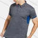 Wholesale Men's Athletic Colorblock Running Polo Shirts Gray Guangzhou Clothing Wholesale Market & Suppliers -LIUHUAMALL