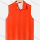 Wholesale Adult Zipper Front Supermarket Uniform Volunteer Activity Plain Vests Orange Clothing Wholesale Market Liuhua