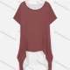Wholesale Women's Short Sleeve Fake Two Piece Plain Casual Tunic 9 Clothing Wholesale Market Liuhua