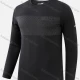 Wholesale Men's Lightweight Dry Fit Striped Letter Workout Athletic Pullover Sweatshirt T250# Black Clothing Wholesale Market Liuhua