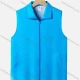 Wholesale Adult Zipper Front Supermarket Uniform Volunteer Activity Plain Vests Light Blue Clothing Wholesale Market Liuhua