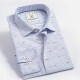 Men's Collared Long Sleeve Button Down Allover Print Formal Shirt Light Blue Clothing Wholesale Market -LIUHUA