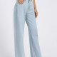 Women's Basics High Waist Wide Leg Jeans Light Blue Clothing Wholesale Market -LIUHUA