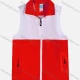 Wholesale Adult Zipper Front Reflective Splicing Supermarket Uniform Volunteer Activity Vests Red Clothing Wholesale Market Liuhua