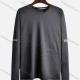 Wholesale Men's Round Neck Letter Jacquard Athletic Long Sleeve Sweatshirt 2095# Dark Gray Clothing Wholesale Market Liuhua