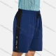 Wholesale Men's Athletic Drawstring Colorblock Zipper Pockets Letter Print Running Shorts Blue Clothing Wholesale Market Liuhua
