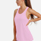 Women's Sporty Plain Scoop Neck Quick-dry Breathable Reflective Stripes Racerback Tank Top W8004# Light Pink Clothing Wholesale Market -LIUHUA