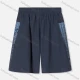Wholesale Men's Athletic Splicing Pattern Patch Pocket Running Shorts Navy Clothing Wholesale Market Liuhua