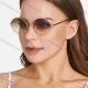 Wholesale Metal Round Frame Ombre Lenses Sunglasses Gold Clothing Wholesale Market Liuhua