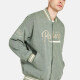 Men's Embroidered Letter Print Baseball Jacket Light Green Clothing Wholesale Market -LIUHUA