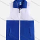 Wholesale Adult Zipper Front Reflective Splicing Supermarket Uniform Volunteer Activity Vests Blue Clothing Wholesale Market Liuhua