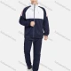 Wholesale Men's Sporty 2 Pieces Colorblock Hooded Pockets Zipper Jacket & Drawstring Jogger Pant Sets Blue Clothing Wholesale Market Liuhua