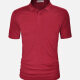 Men's Silm Fit Short Sleeve Plain Polo Shirt X002# Wine Clothing Wholesale Market -LIUHUA