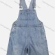 Wholesale Women's Straight Wide Leg Side Pocket Short Suspenders Denim Romper Blue Guangzhou Clothing Wholesale Market & Suppliers -LIUHUAMALL