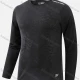 Wholesale Men's Round Neck Long Sleeve Plain Jacquard Workout Running Pullover Sweatshirt T212# Black Clothing Wholesale Market Liuhua