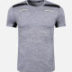Men's Quick Dry Comfy Workout Colorblock Space Dye Athletic T-Shirt 5321# Light Gray Clothing Wholesale Market -LIUHUA